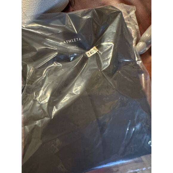 Athleta Black Sleeveless Collared Button Up Shirt Women’s Medium Oversized Boxy - Picture 3 of 10